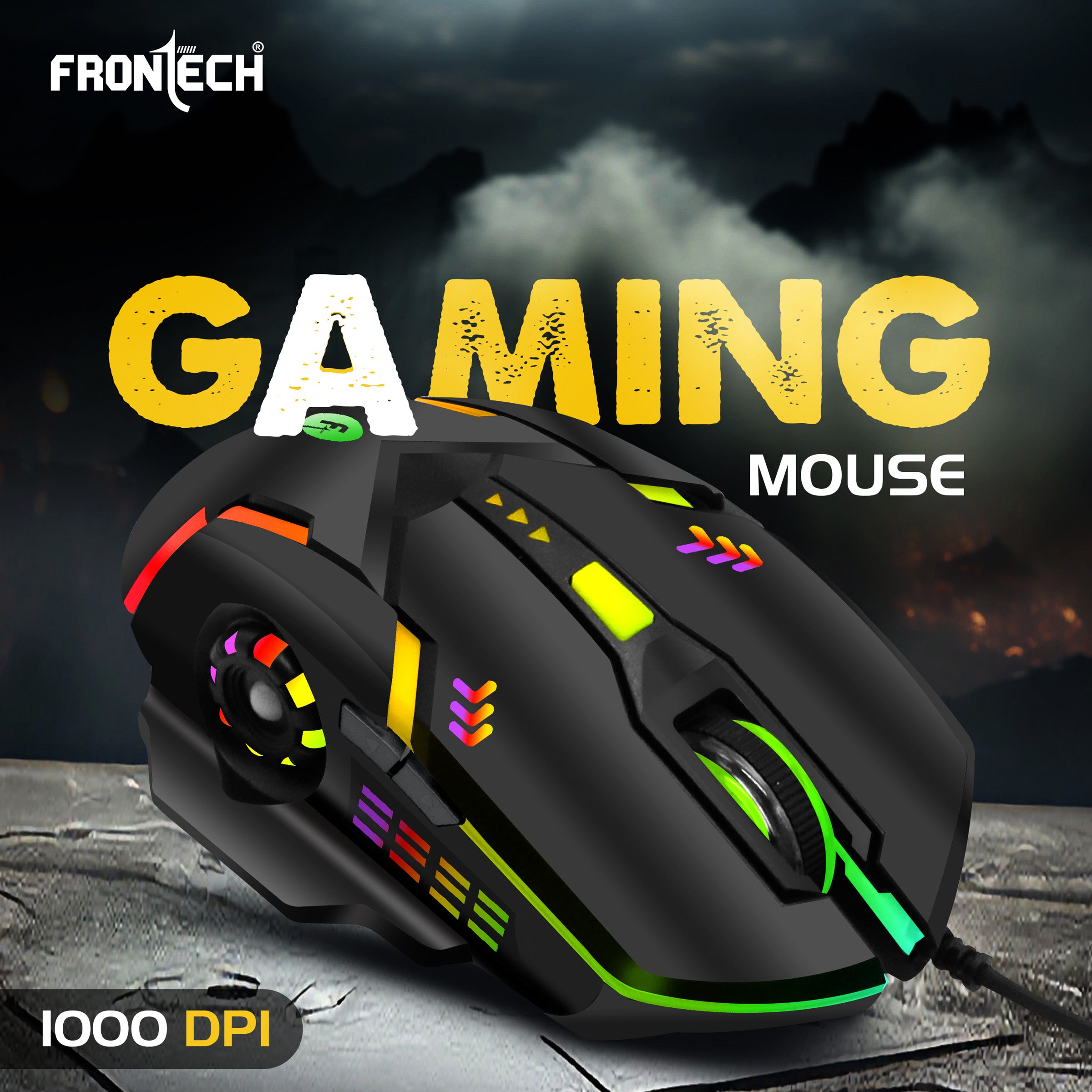 Frontech Super Design Wired RGB Backlight Effects Gaming Keyboard and Optical Mouse Combo (KB-0039) Frontech Super Design Wired RGB Backlight Effects Gaming Keyboard and Optical Mouse Combo (KB-0039)